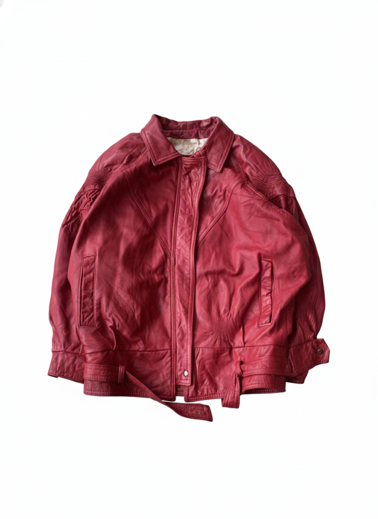 vintage leather biker jacket | rare thrift